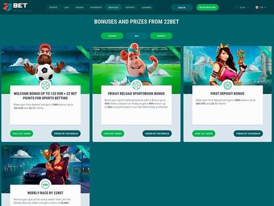 22bet bonuses