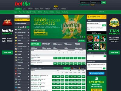 Bet9ja homepage