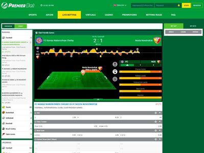 Premierbet live betting page