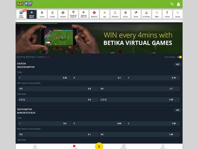 Betika virtual sports page