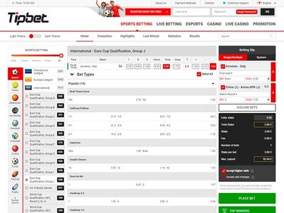Tipbet sports page eurocup odds