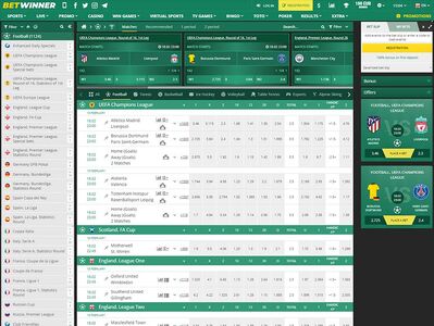 Betwinner football matches