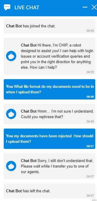 sportingbet live chat with bot