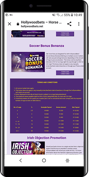 Hollywoodbets Soccer Bonus Bonanza