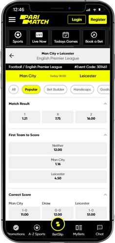 Parimatch.ng sports betting 1