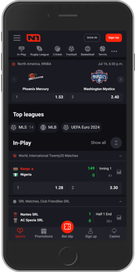 N1bet app sports
