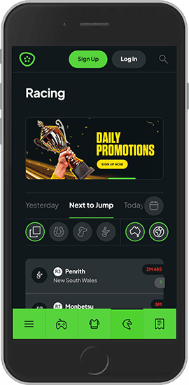 Mobile screenshot of the Picklebet sport page