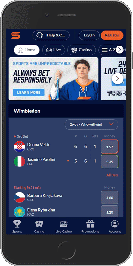 Mobile screenshot of the sport intersction sport page