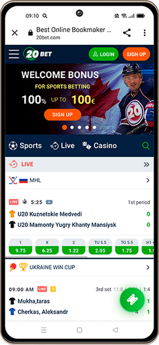 new bookmaker 20bet - promo page