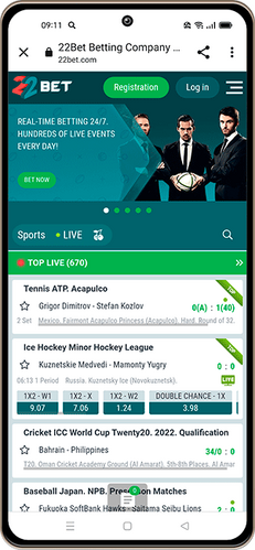 22bet mobile app