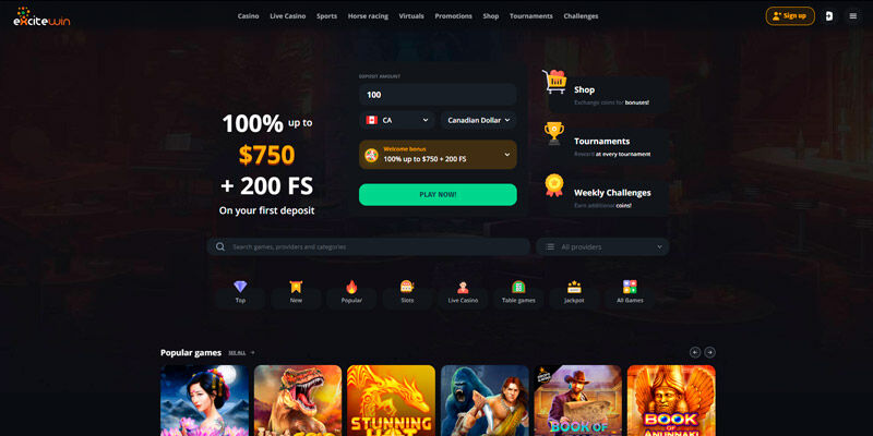 new bookmaker excitewin - homepage