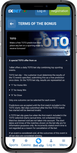 A special TOTO offer from us
