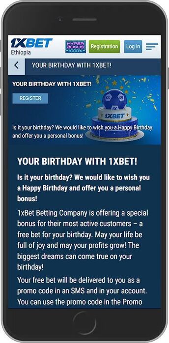 1XBet Birthday Bonus