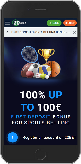 100% First Deposit Bonus up to 100 EUR