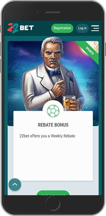 22Bet Weekly Rebate Bonus