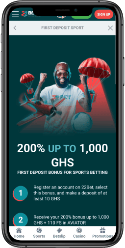 200% First Deposit Bonus up to 1,000 GHS