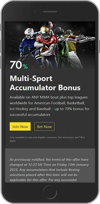 Multi-Sport Accumulator Bonus