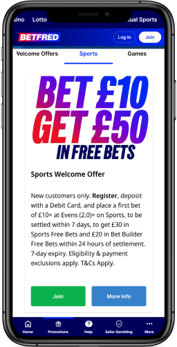 Betfred welcome bonus