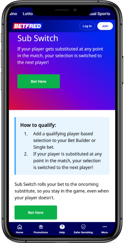 Screenshot of sub switch promotion