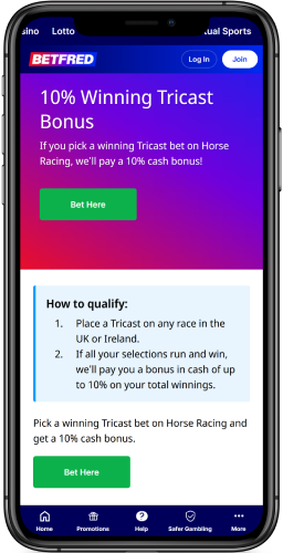 Horse Racing - 10% Winnings Boost