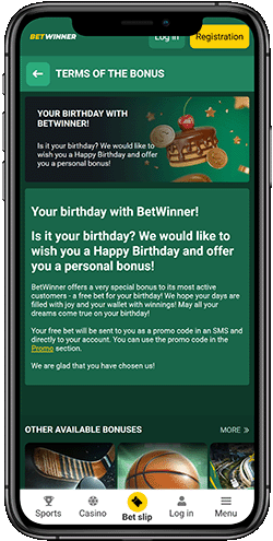 Your Birthday with Betwinner