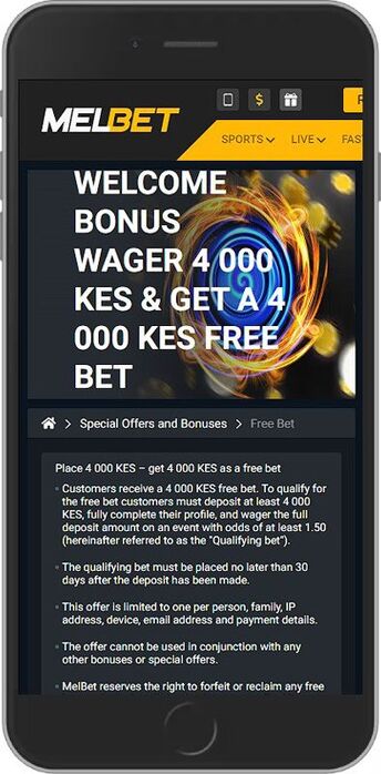 A 4,000 KES Free Bet Welcome Bonus