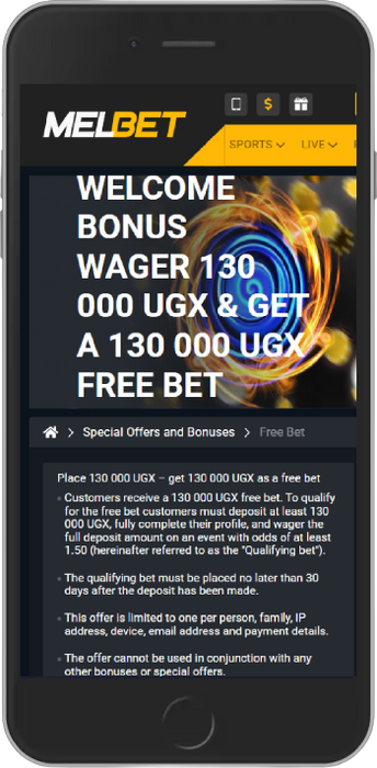 A 130,000 UGX Free Bet Welcome Bonus