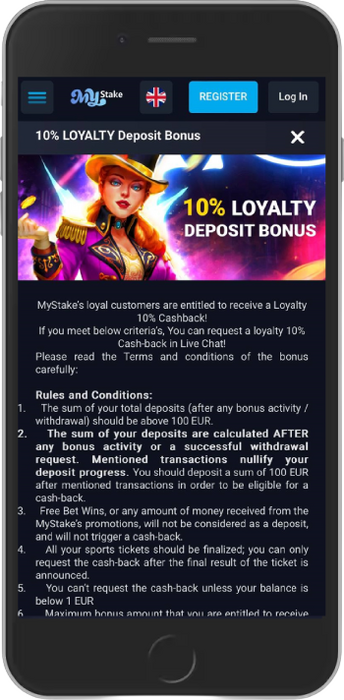 10% Loyalty Deposit Bonus