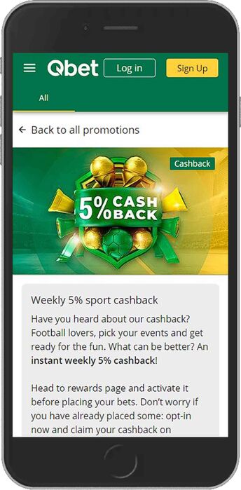 Weekly 5% Sport Cashback