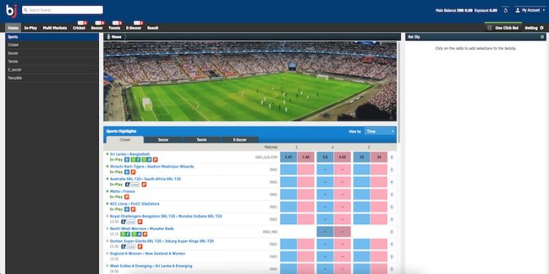 Mobile screenshot of Baji.live sports page