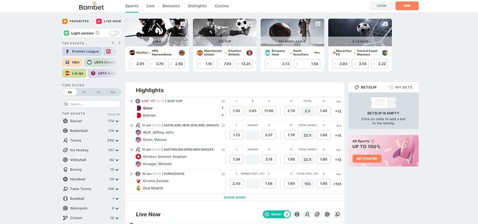 Website #6 in Australia – Bambet