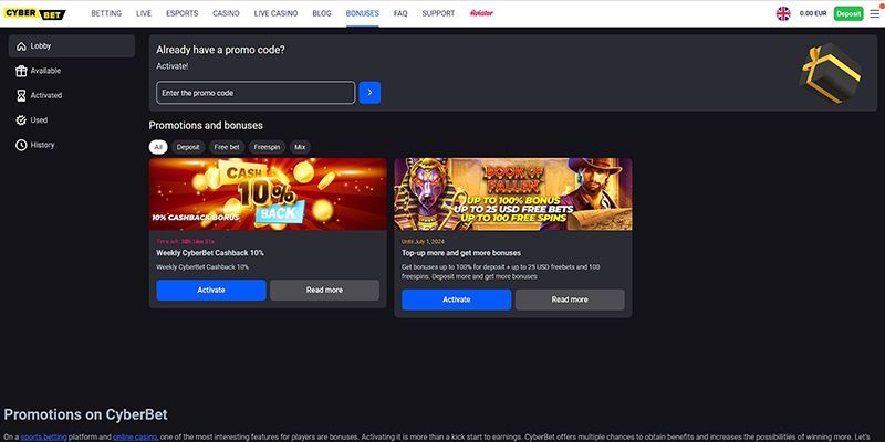 New Cape Verde betting site – Cyber.bet