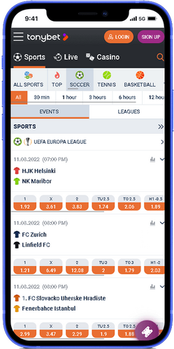 Finland betting app – TonyBet