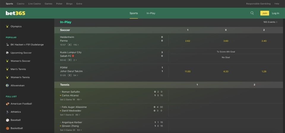 Website in Hong Kong – Bet365