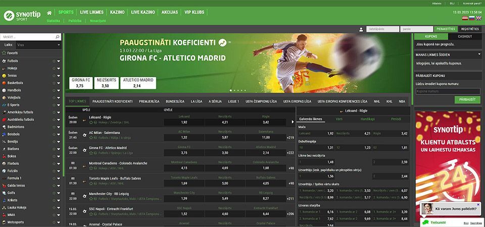Website  in Latvia – Synottip