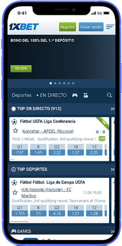 Betting app in Panama - 1xBet