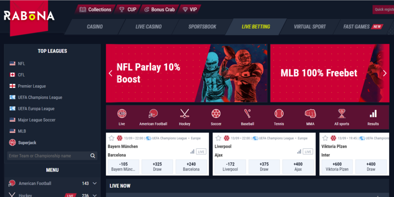 Website 1 in Slovakia – Rabona