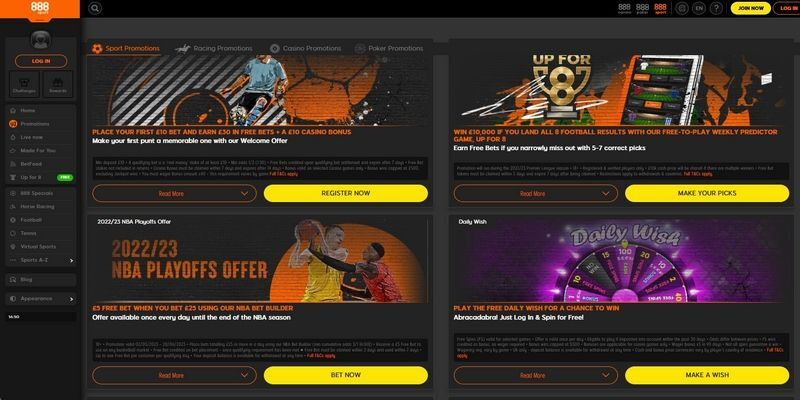 Trusted UK betting site – 888Sport