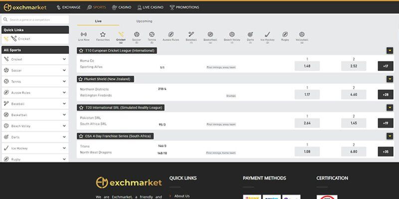 website for IPL bets – Exchmarket