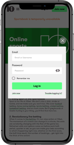 10bet registration mobile