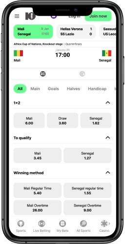 10bet odds mobile page