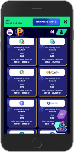 Mr.Pacho payment options