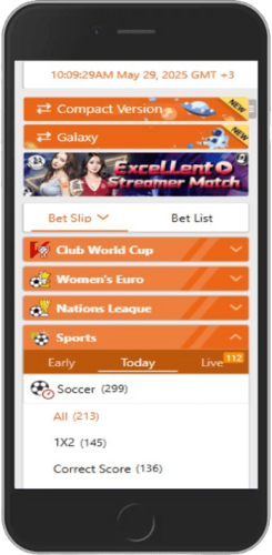 Mobile screenshot of the JeetBuzz event page