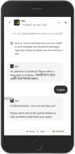 JeetBuzz support options