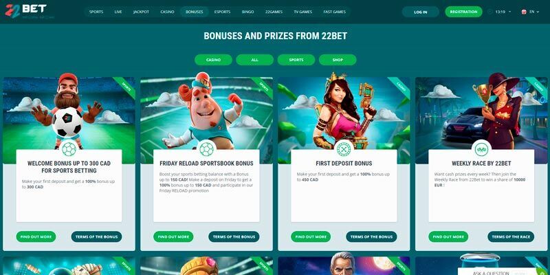 biggest betting site with crypto – 22Bet