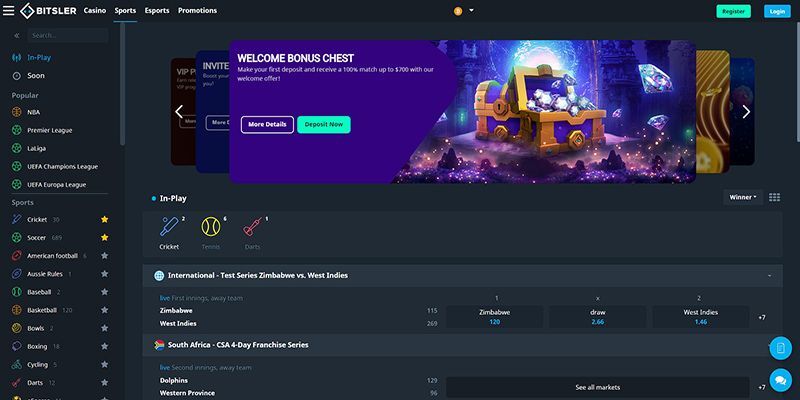 Sportsbook accepting Bitcoin – Bitsler