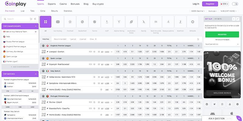 Sportsbook accepting Bitcoin – Coinplay