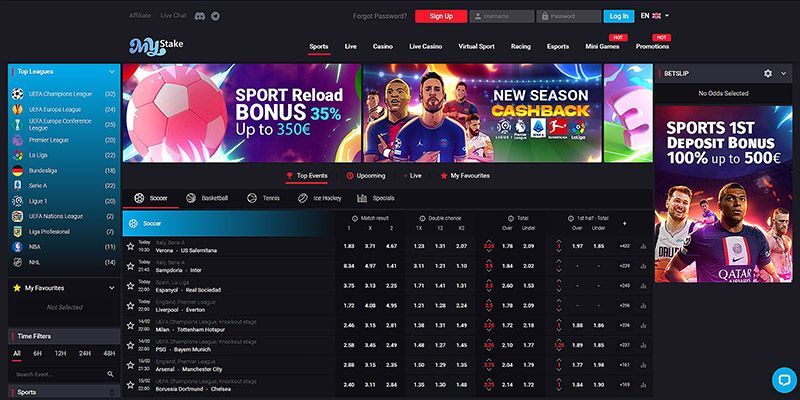 Sportsbook accepting Bitcoin – Mystake