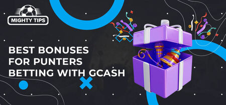 Graphic for 'best bonuses with gcash' with a gift box