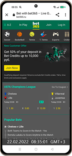 Bet365 mobile app